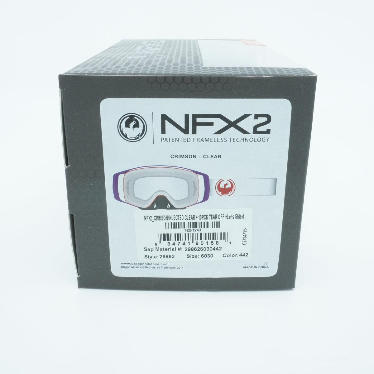 Dragon Alliance Men's Nfx2 Mx 1 Goggles