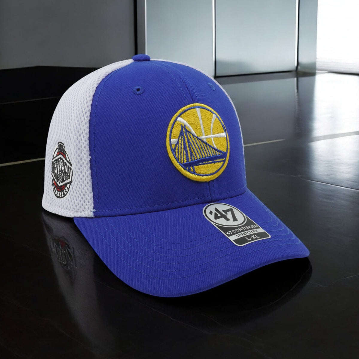 47 Brand Men's NBA Gs Warriors Western Conf Stretch Fit Hat Hats