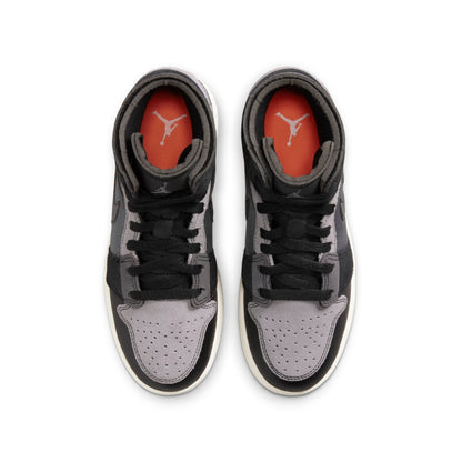 Air Jordan Youth Retro 1 Mid 'Craft Inside Out Black' Gs Sneakers