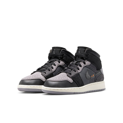 Air Jordan Youth Retro 1 Mid 'Craft Inside Out Black' Gs Sneakers