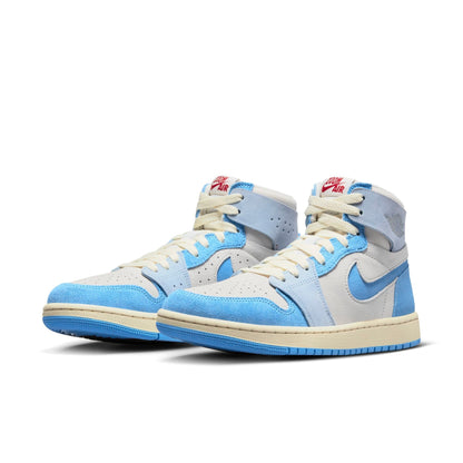 Air Jordan Women's Retro 1 High Zoom Air Cmft 2 W 'Phantom University Blue' Sneakers