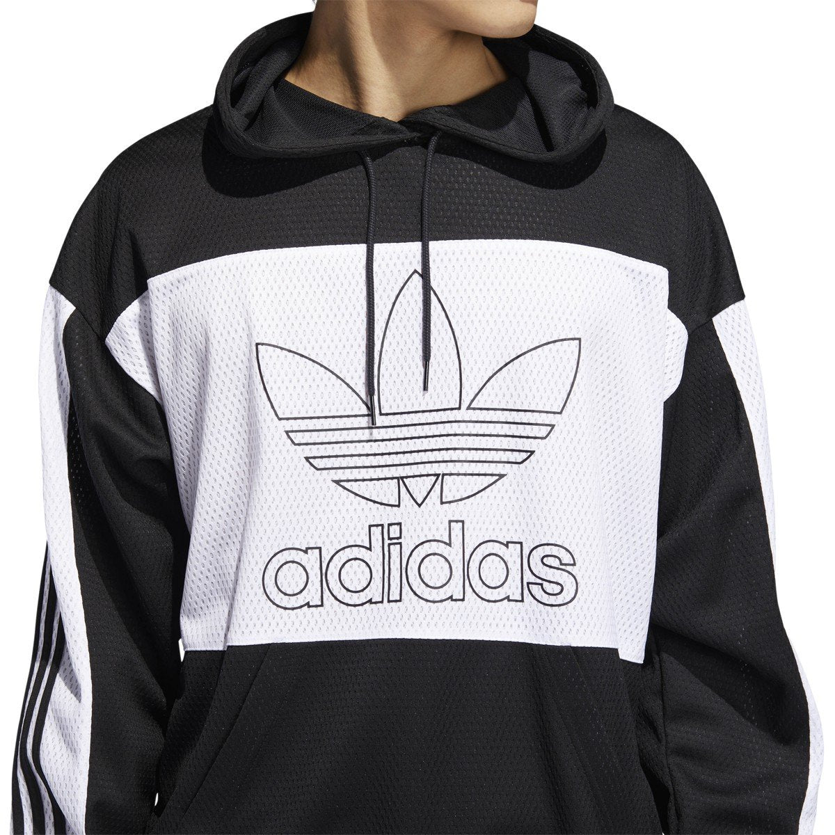 adidas Men's Originals Mesh Layup Hoodie Sweaters