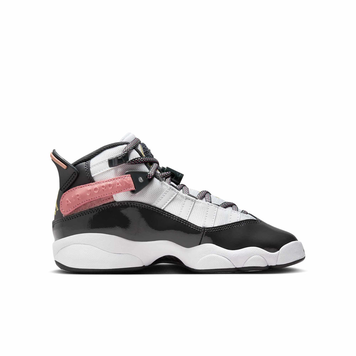 Air Jordan Grade School 6 Rings 'White Red Stardust Vapor Green Anthracite Gs' Sneakers