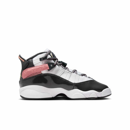 Air Jordan Grade School 6 Rings 'White Red Stardust Vapor Green Anthracite Gs' Sneakers
