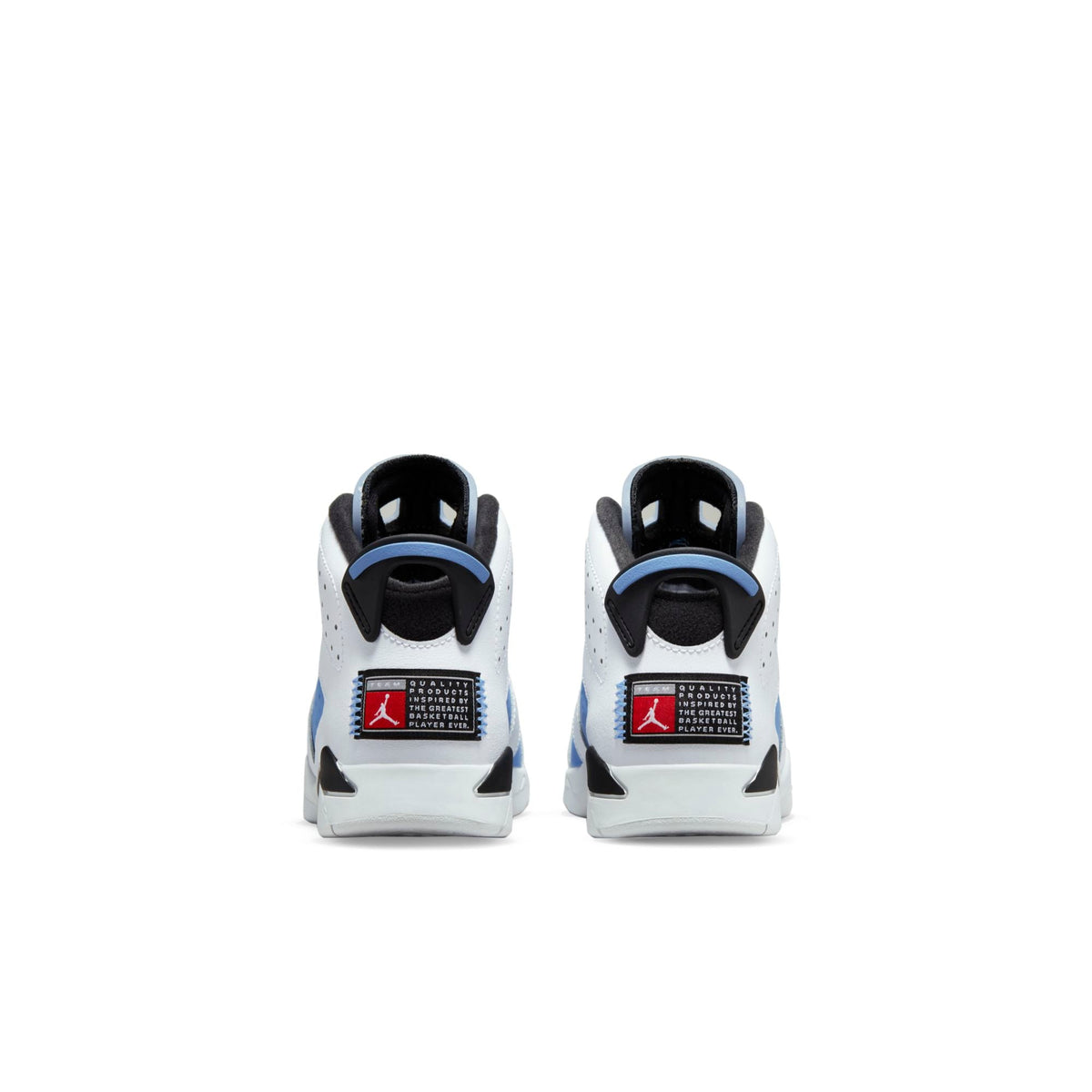 Air Jordan Preschool Retro 6 Ps 'Unc White' Sneakers