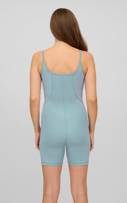 90 Degree by Reflex Illusion Ribbed Short Romper