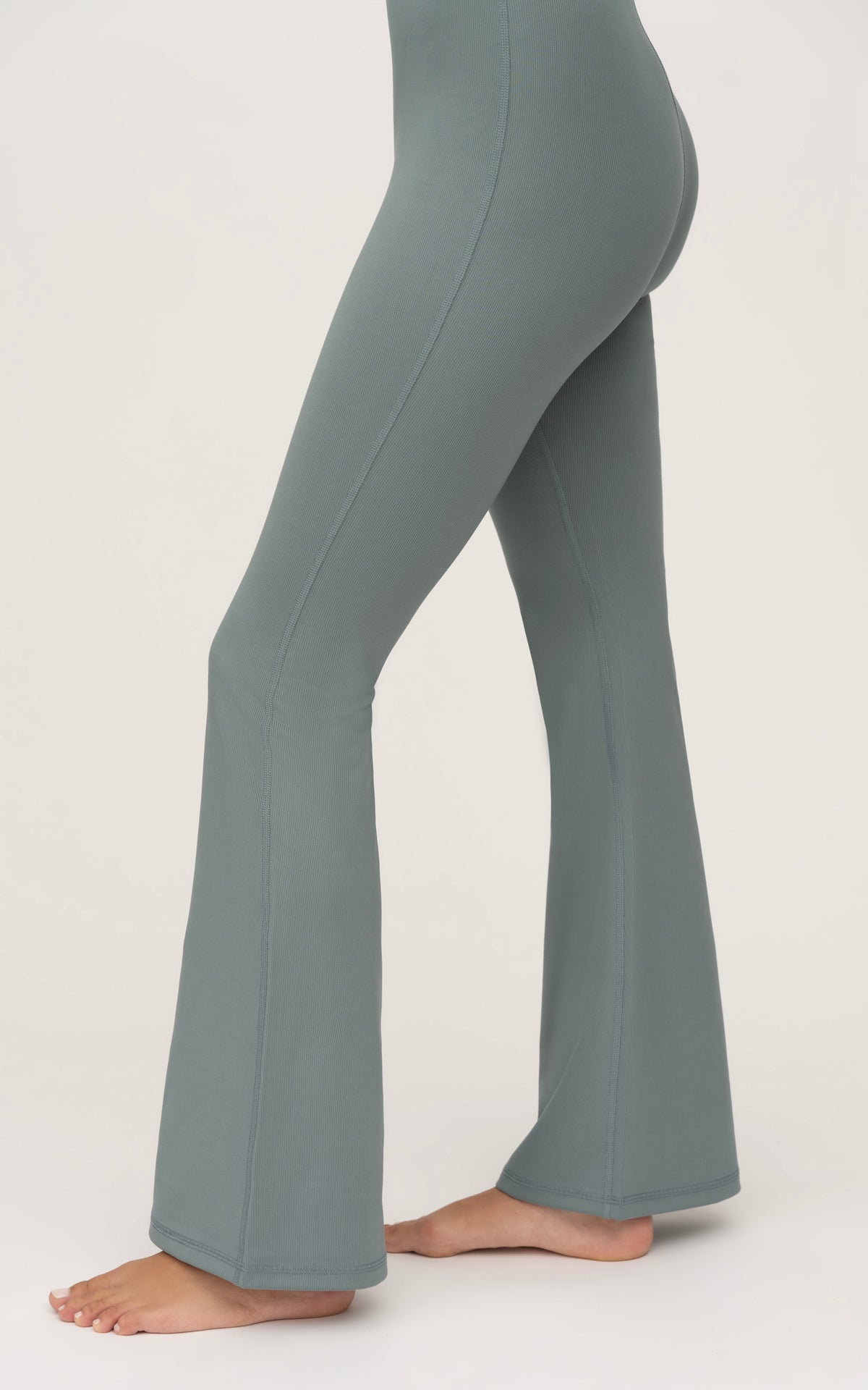90 Degree by Reflex Illusion Ribbed Flare Jumpsuit