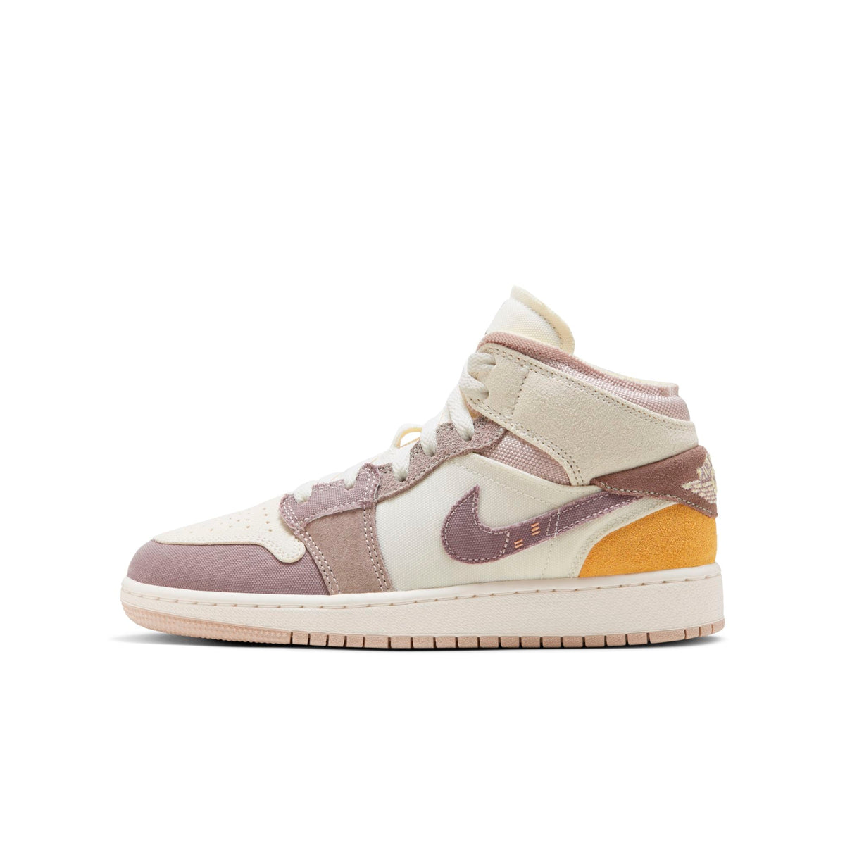 Air Jordan Grade School Retro 1 Mid Se Craft 'Taupe Haze' Gs Sneakers