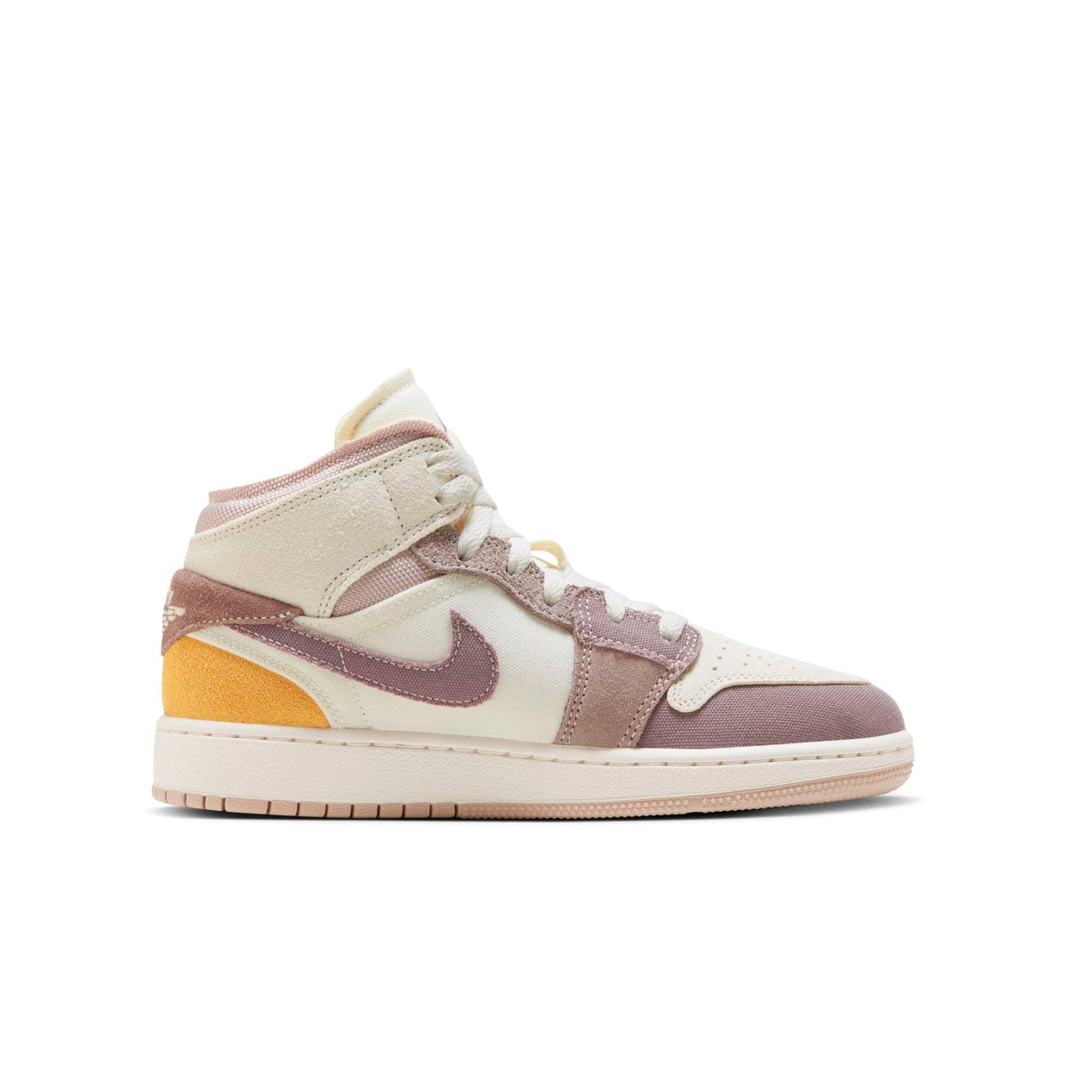 Air Jordan Grade School Retro 1 Mid Se Craft 'Taupe Haze' Gs Sneakers