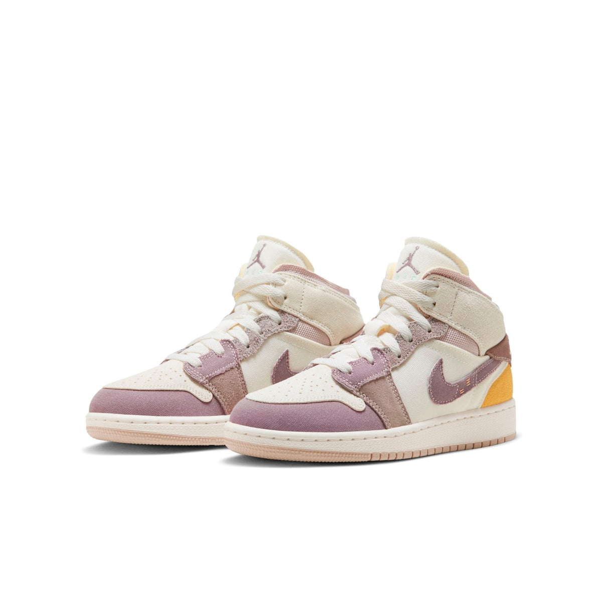 Air Jordan Grade School Retro 1 Mid Se Craft 'Taupe Haze' Gs Sneakers