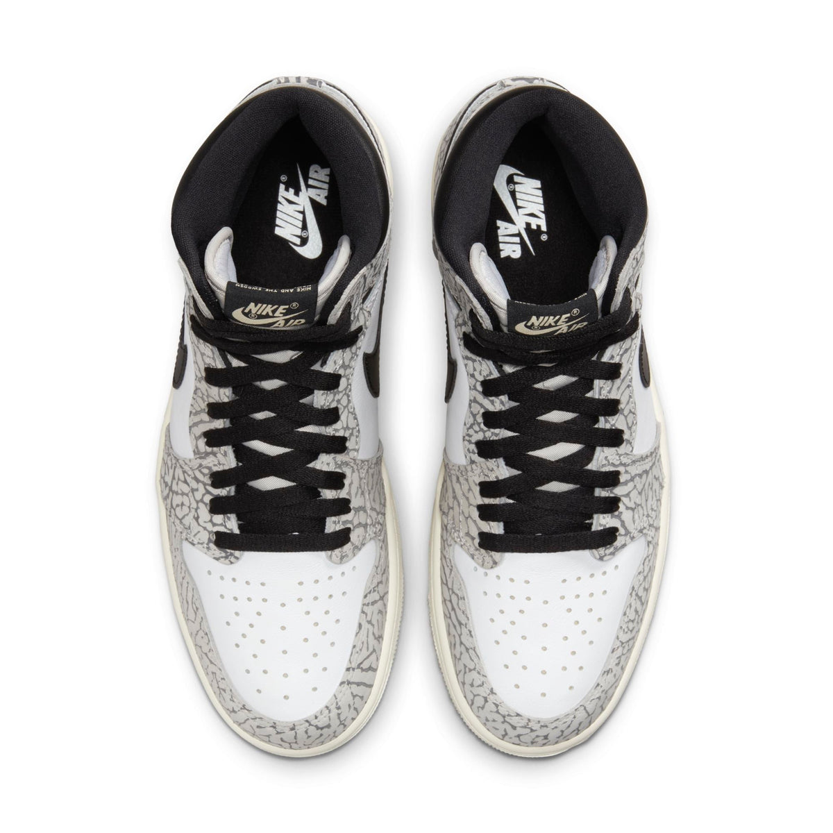Air Jordan Men's Retro 1 High Og 'White Cement' Sneakers