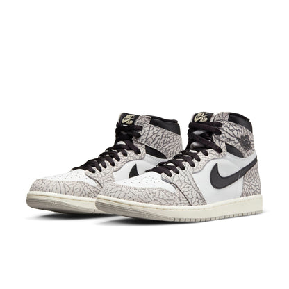 Air Jordan Men's Retro 1 High Og 'White Cement' Sneakers