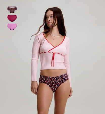 Teen Leakproof UltraThin No-Show Bikini 3-Pack