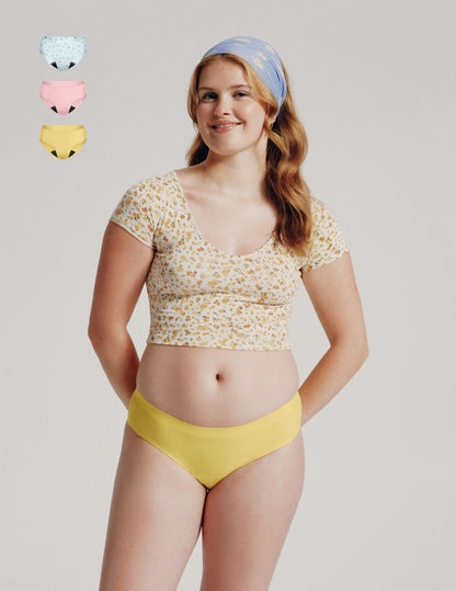 Teen Leakproof UltraThin No-Show Bikini 3-Pack - Last Call