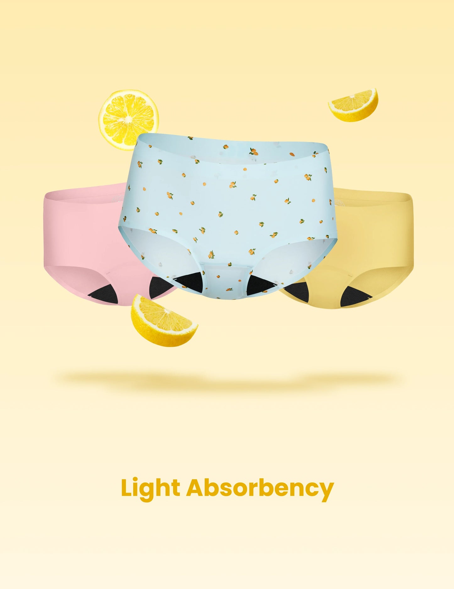 Teen Light Leakproof No-Show Boyshort 3-Pack