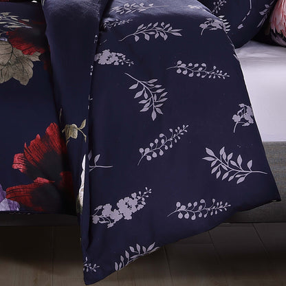 Bebejan Deep Purple Garden 5 Piece Reversible Comforter Set