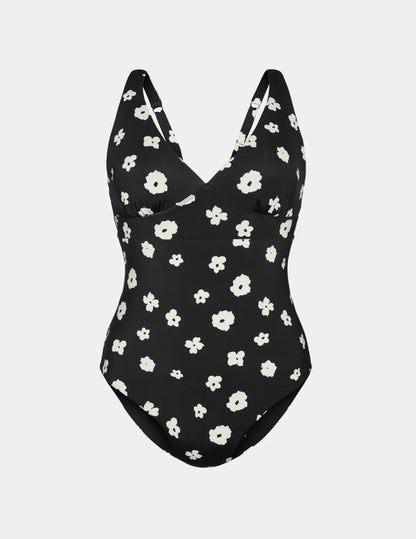 Deep V One Piece Swimsuit