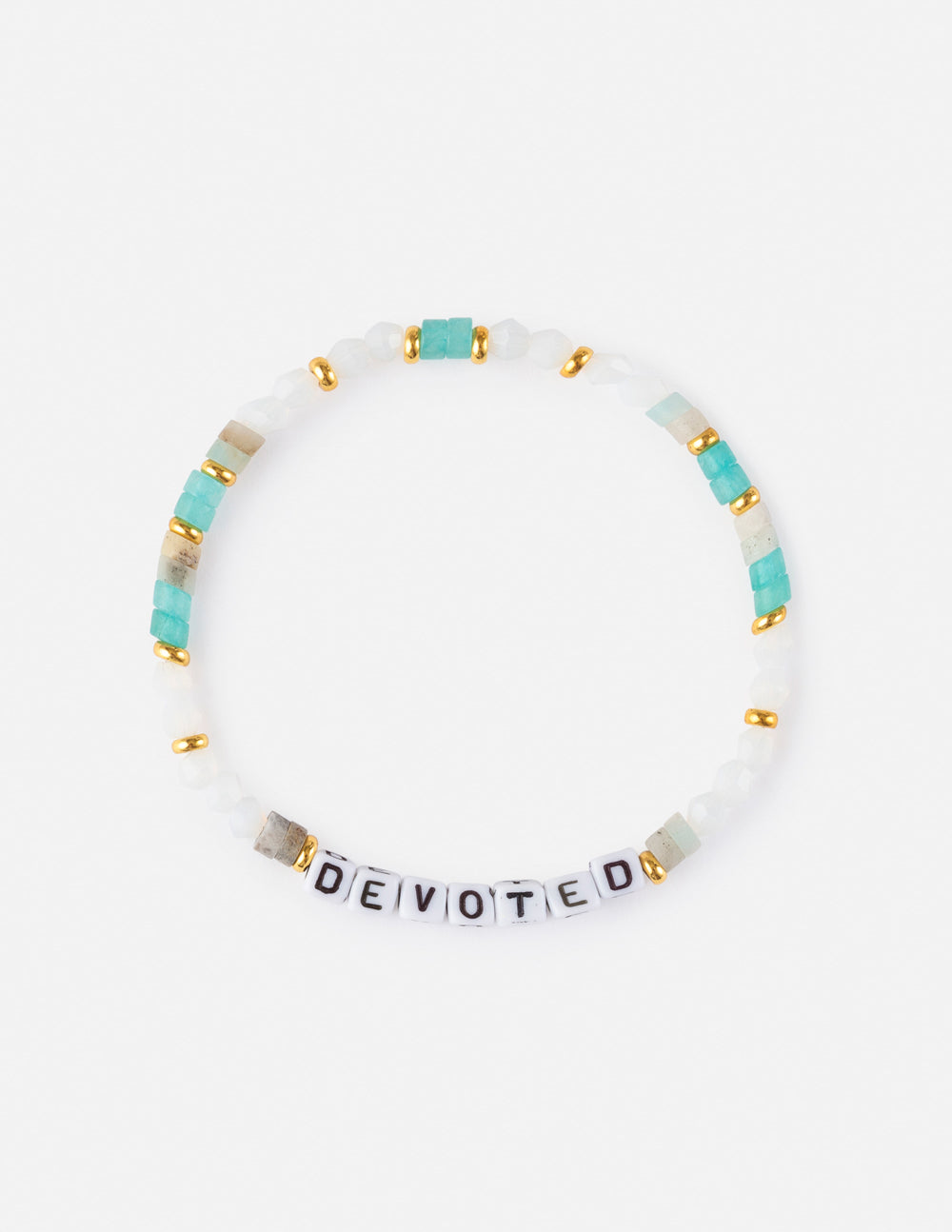 Elevated Faith Devoted Letter Bracelet