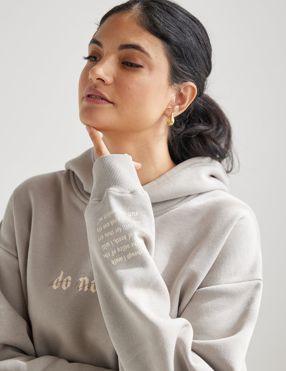 Elevated Faith Do Not Fear Grey Unisex Hoodie