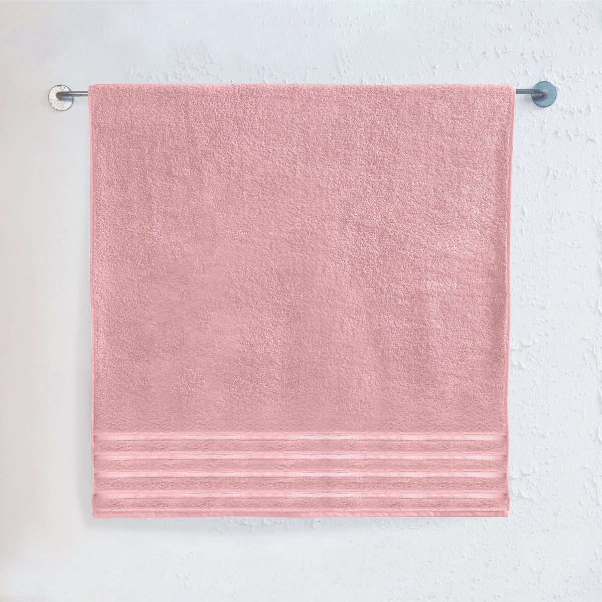 Elegant Comfort 1-Piece Premium Turkish Cotton 4 Lines Stripe Jumbo Towel, 35x 70 inch