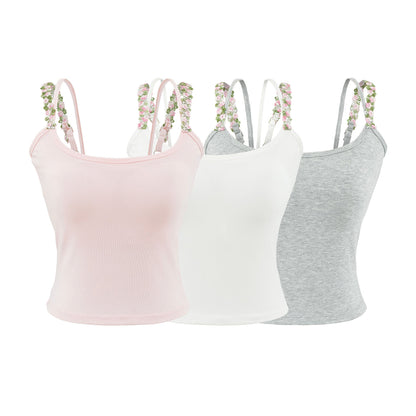 Round neck sleeveless top