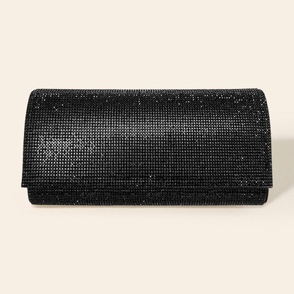 Bling Solid Evening Clutch Crossbody Bag