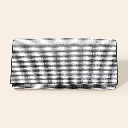 Bling Solid Evening Clutch Crossbody Bag