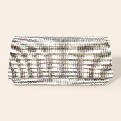Bling Solid Evening Clutch Crossbody Bag