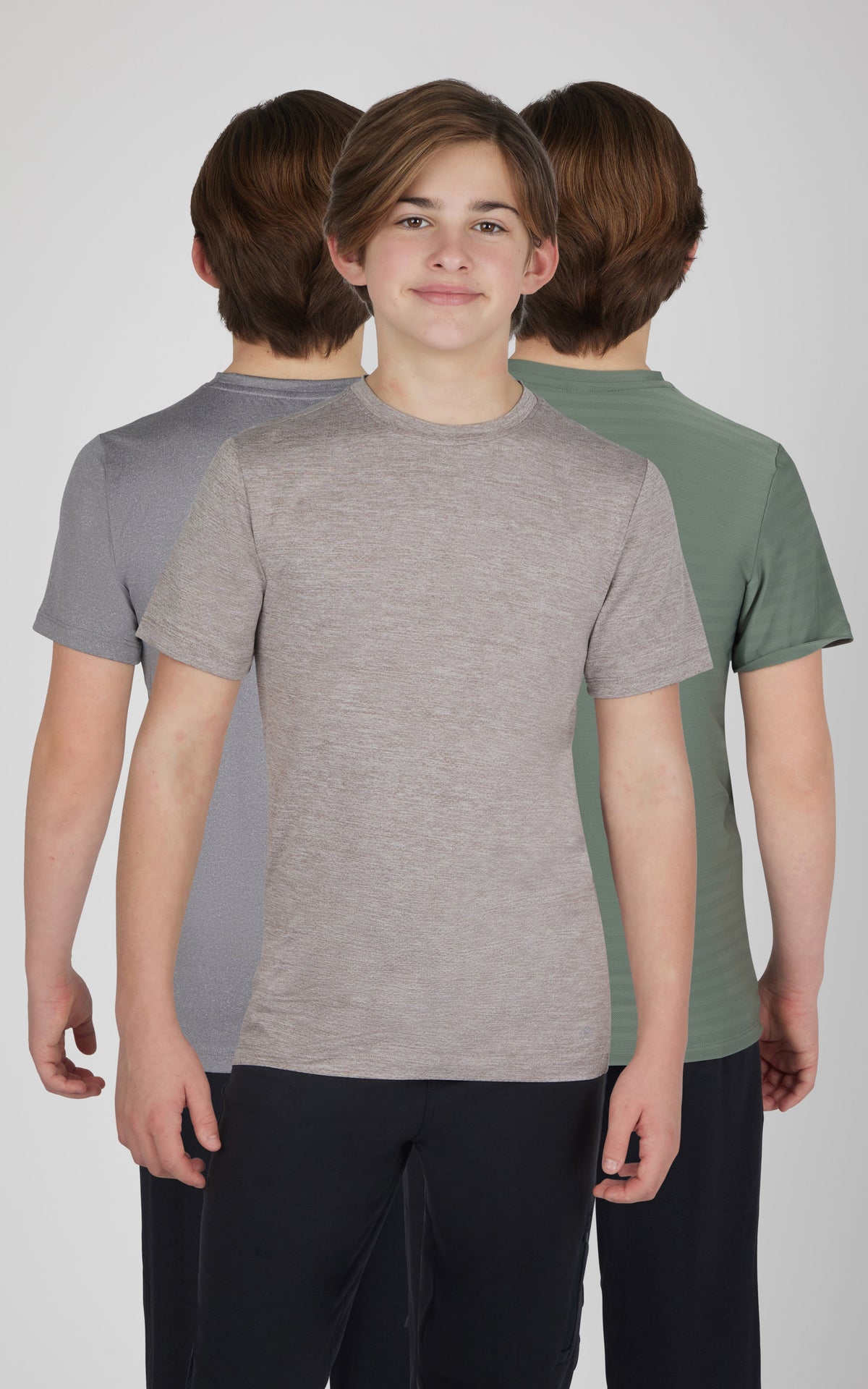 90 Degree by Reflex Boys 3 PK Mesh Performance Tee