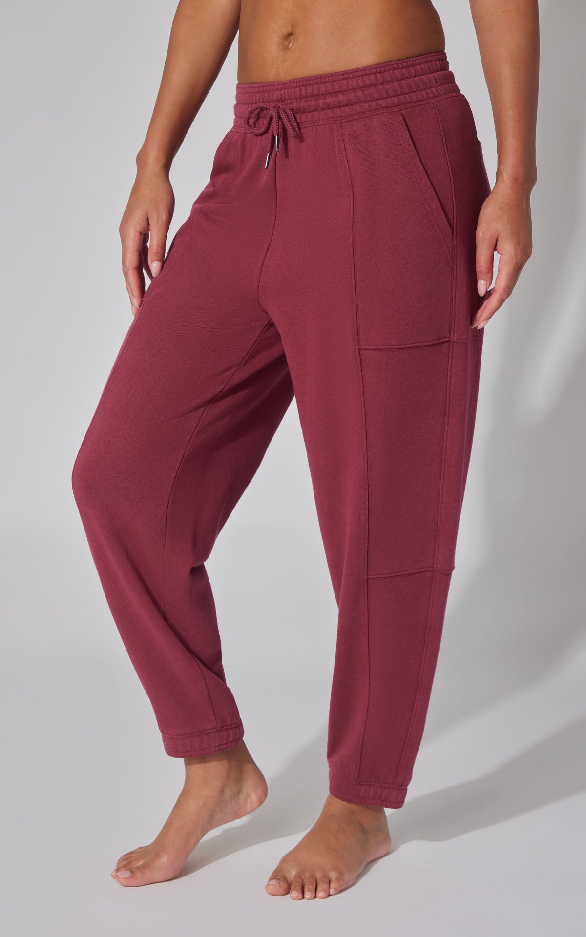 90 Degree by Reflex Washed Loop Terry Barrel Jogger