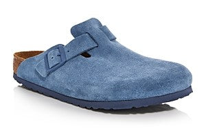 Birkenstock Boston Soft Footbed Suede Leather Clogs