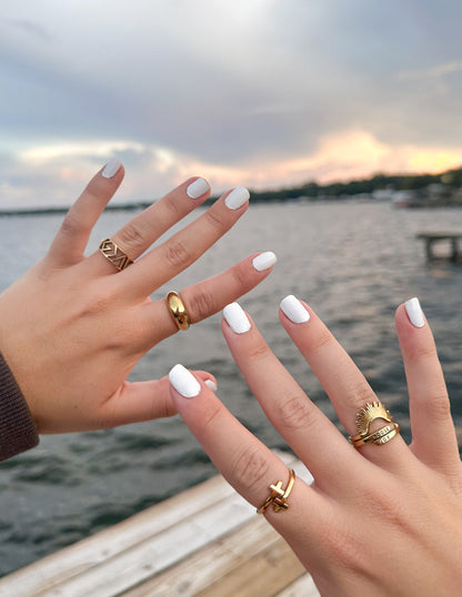 Elevated Faith Gold Wrapped Cross Ring