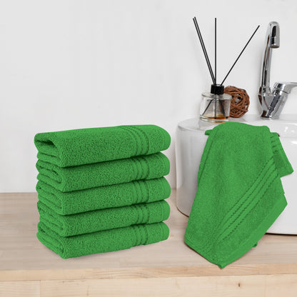 Elegant Comfort 6 Pack Premium Turkish Cotton Washcloths Set, 13 x 13 inch