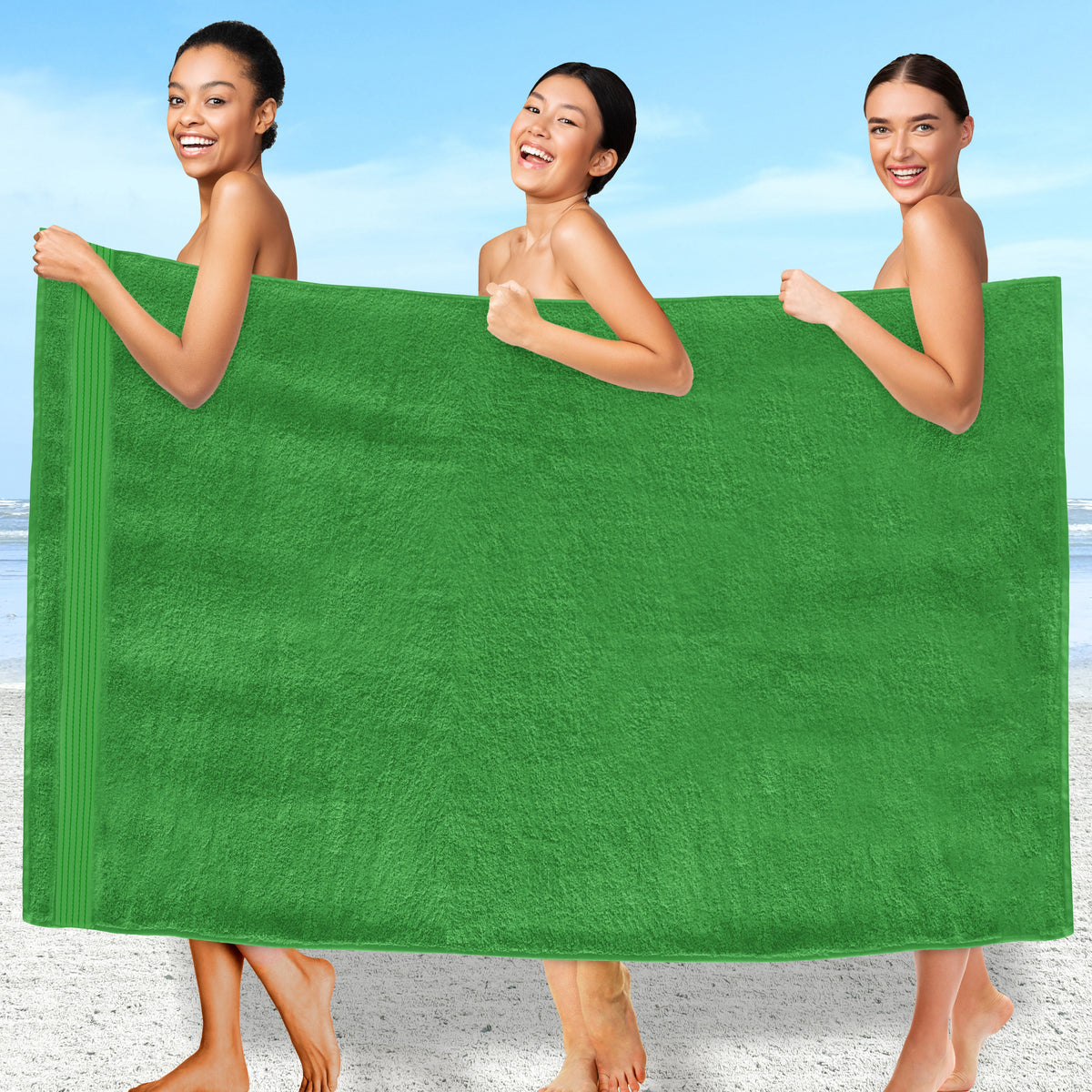 Elegant Comfort 1 Piece Premium Turkish Cotton Oversized Bath Sheet Towel 40 x 80 Inch