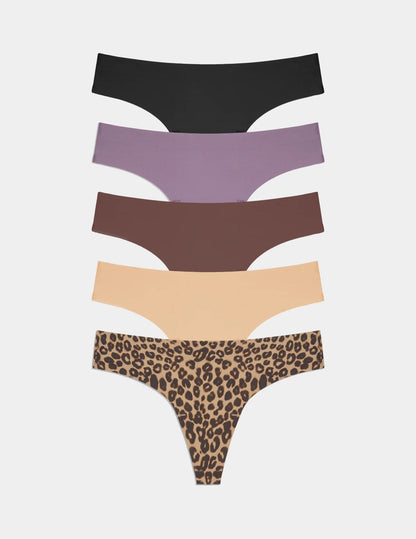 Essential No-Show Thong 5-Pack