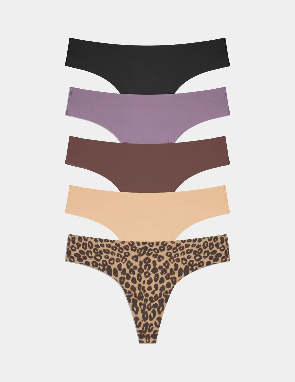 Essential No-Show Thong 5-Pack - Last Call