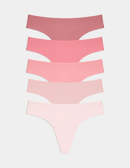 Essential No-Show Thong 5-Pack