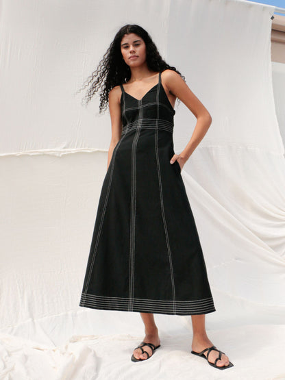 Eva Maxi Dress (Black)