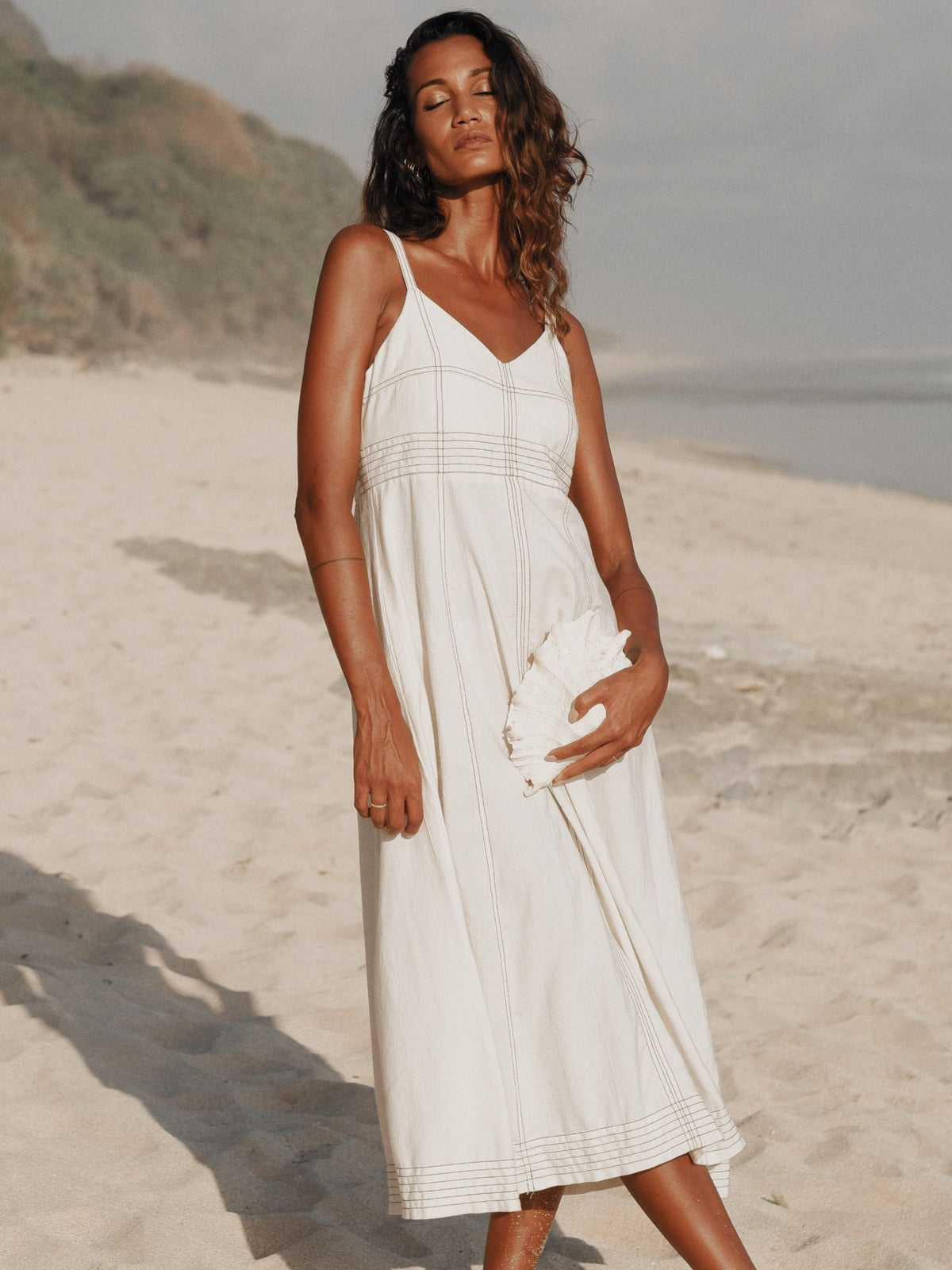 Eva Maxi Dress (Natural)