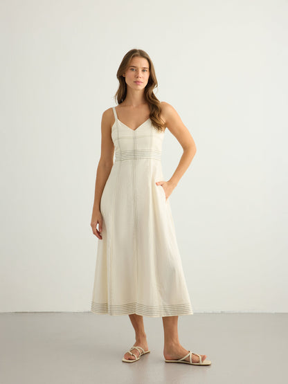Eva Maxi Dress (Natural)