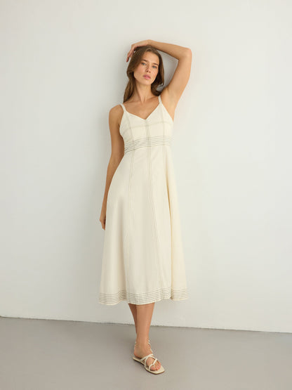 Eva Maxi Dress (Natural)