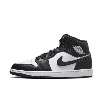 Air Jordan Men's Retro 1 Mid Se 'Panda Elephant' Sneakers