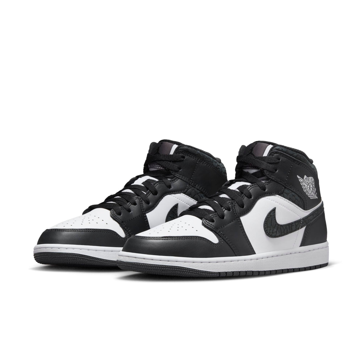 Air Jordan Men's Retro 1 Mid Se 'Panda Elephant' Sneakers
