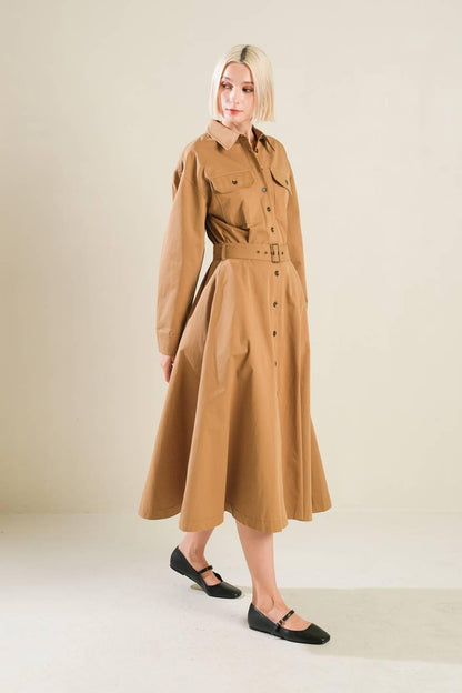 Charming Decision Woven Midi Dress