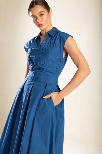 Dreamy Impression Woven Midi Dress