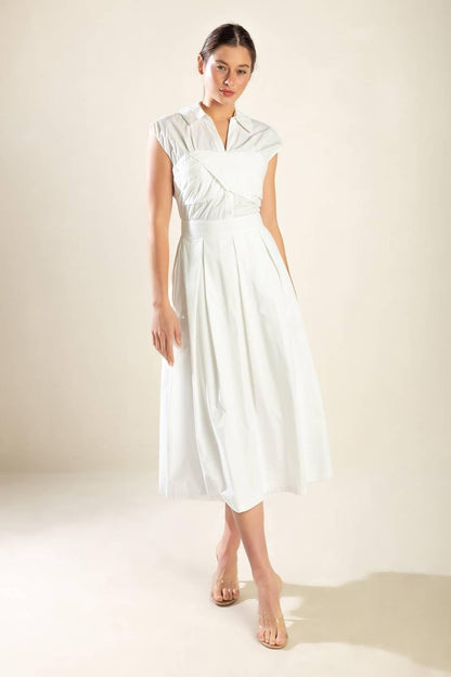 Dreamy Impression Woven Midi Dress
