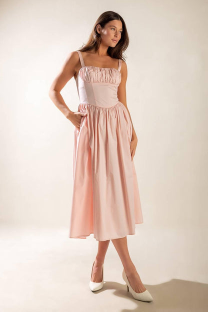 Easily Loved Woven Midi Dress