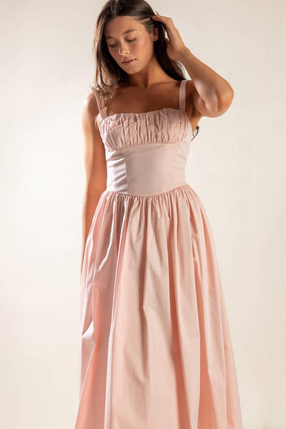 Easily Loved Woven Midi Dress