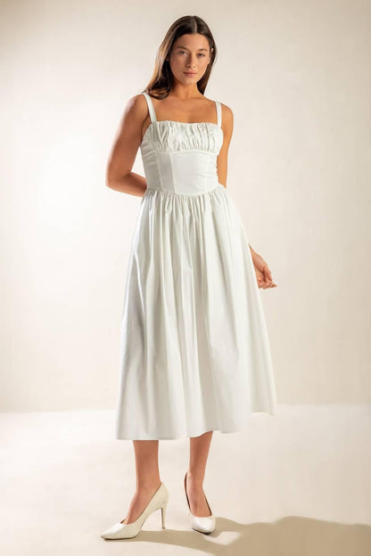 Easily Loved Woven Midi Dress