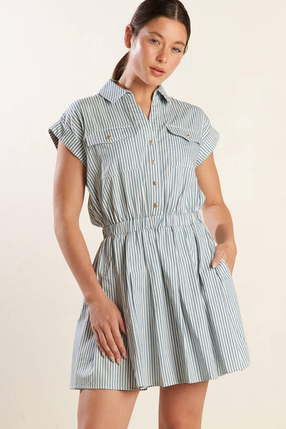 Champagne Toast Woven Mini Dress